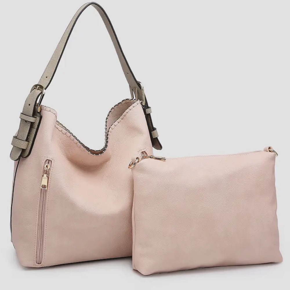 Jen & Co Alexa 2-in-1 Hobo Bag with Dual Zip Compartments, Stylish and Versatile